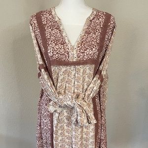 Boho Floral Flowy Dress